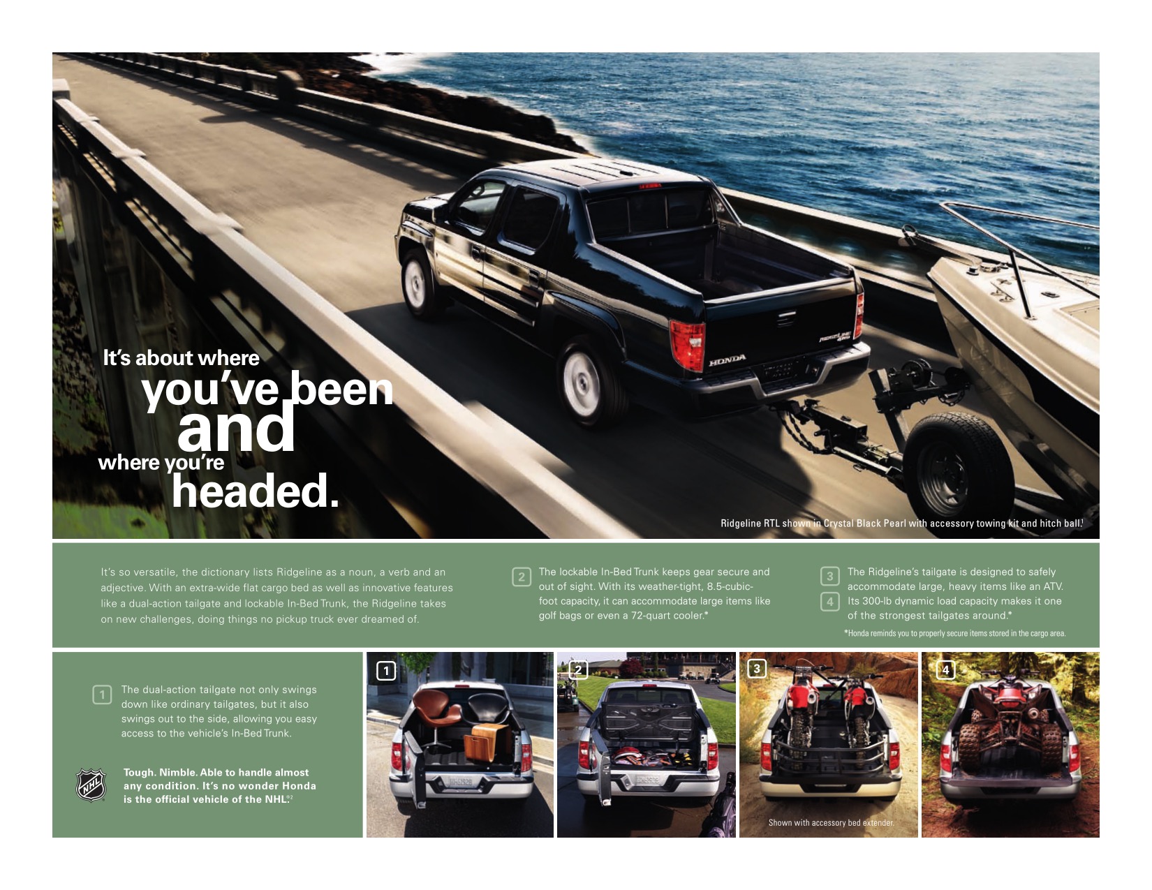 2011 Honda Ridgeline Brochure Page 3
